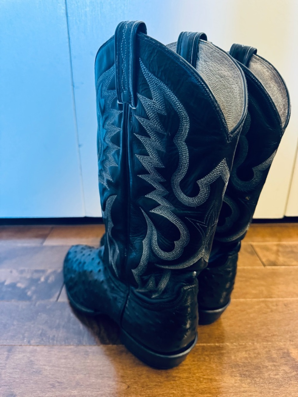 Tony Lama Men’s Exotic Full-Quill Ostrich Leather Western Boots Size 10.5D - Picture 6 of 15